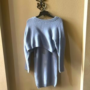 Cute sweater dress only worn once no damages sweater included